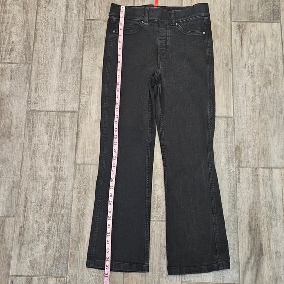 Spanx Bootcut Jeans Womens Size M Black Pull On Stretch Denim Slimming Comfort - Picture 4 of 11